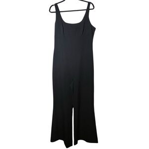Gianni Bini Black Gabe Square Neck Sleeveless Wide Leg Jumpsuit NWT Size 10